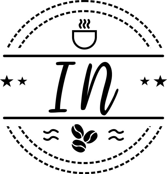 在高品质咖啡馆设计经典logo图片下载