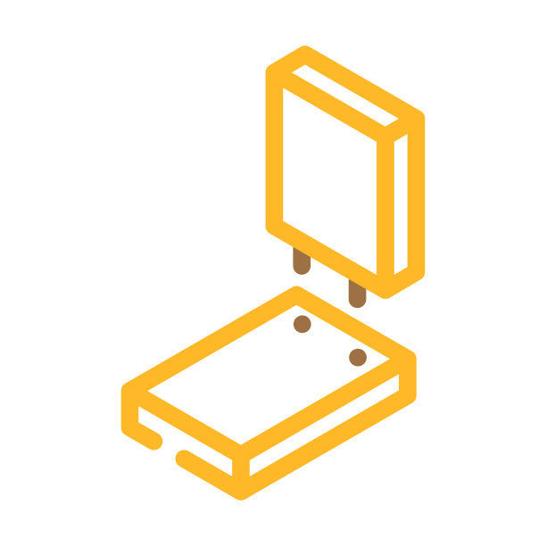 连接板组装家具颜色图标矢量插图图片下载