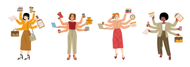 多才多艺的商界女性图片下载