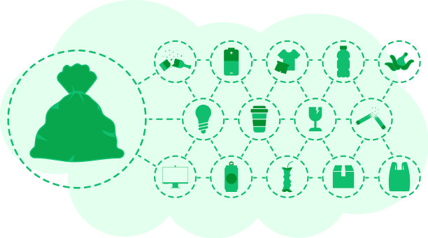 绿色背景的主题是绿色回收图片下载