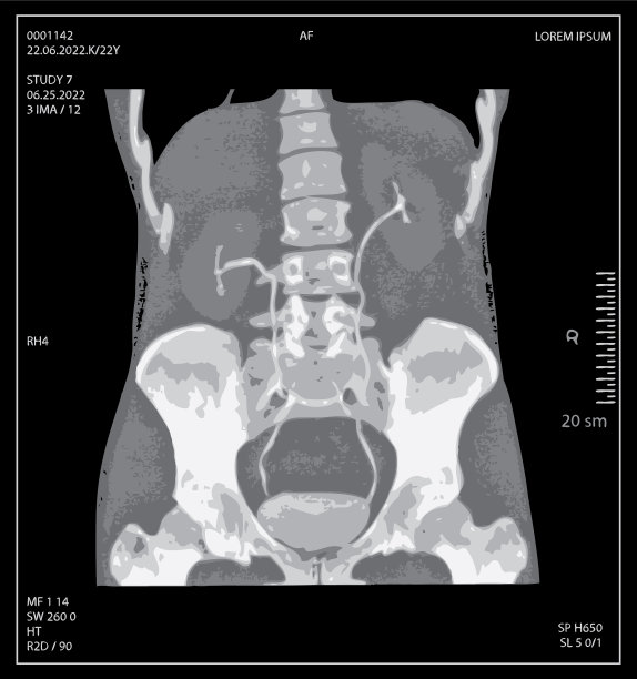 人体腹部、骨盆、脊柱x线片图片下载