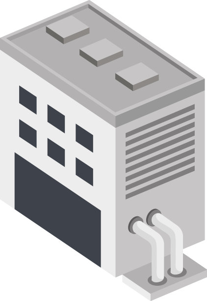 建筑和管道是等距的图片下载