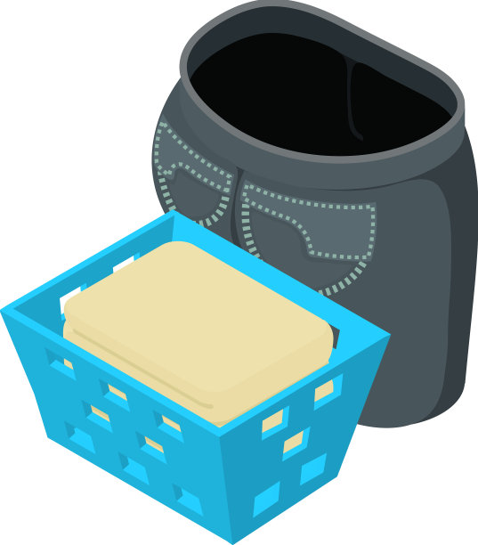 洗衣服图标等距篮与图片下载