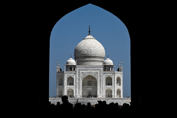 印度阿格拉的泰姬陵纪念碑图片下载