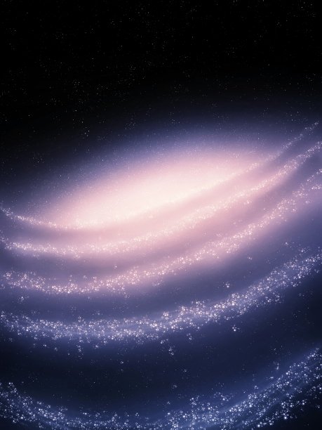 螺旋星系特写。太空中壮观的遥远星系。图片下载