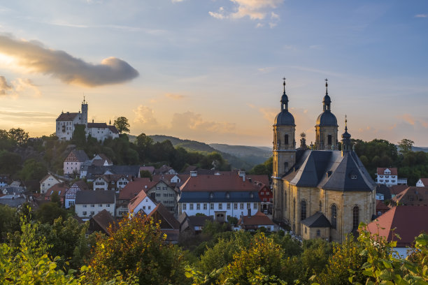 德国弗朗科尼亚·格斯·温斯坦大教堂图片下载