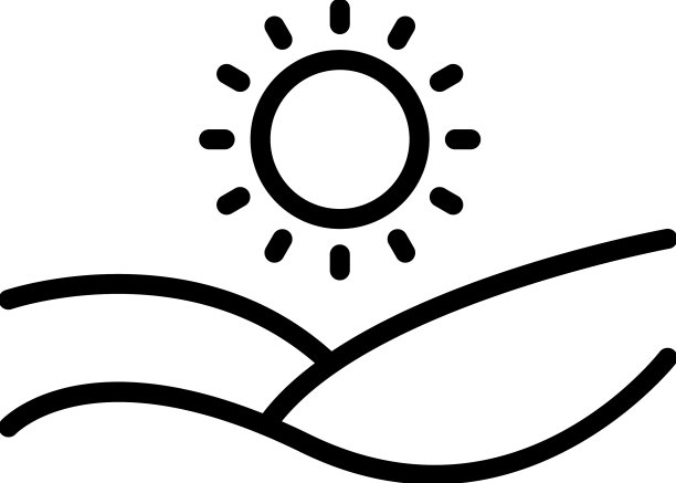 阿拉伯太阳沙漠图标轮廓骆驼贝都因人图片下载