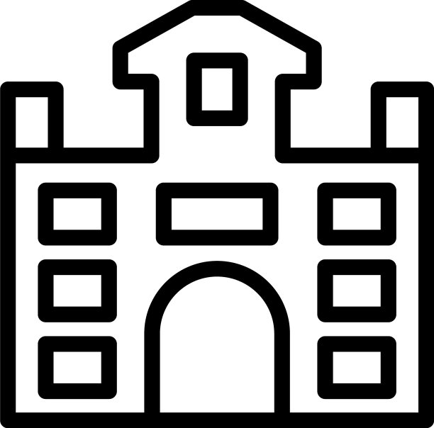 波兰教堂图标轮廓城市旅游图片下载