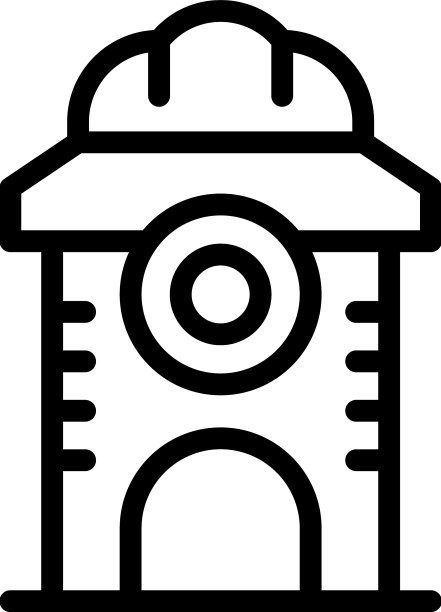 地标建筑图标轮廓天际线图片下载