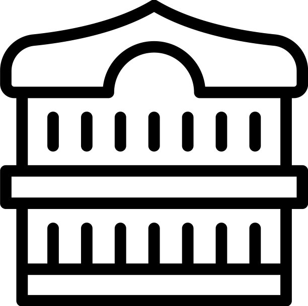 武士建筑的标志轮廓城市塔图片下载