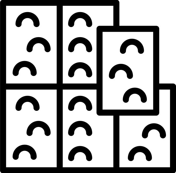 花园瓷砖图标轮廓元素表面图片下载