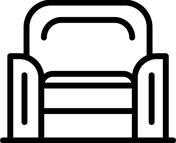 扶手椅图标轮廓制造者工厂图片下载