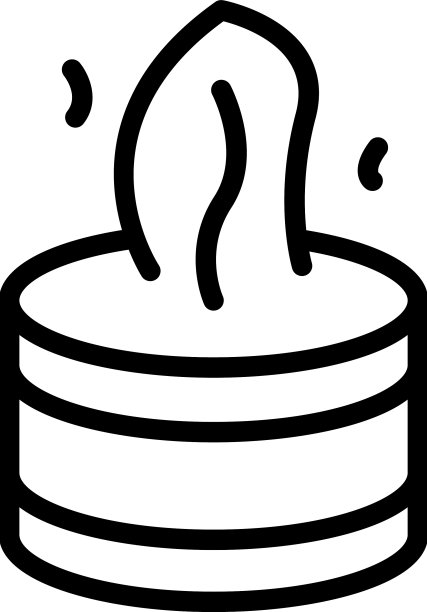 大蜡烛图标轮廓按摩工坊图片下载