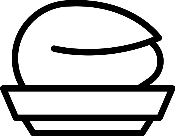 肉类食品图标轮廓：鸡块图片下载