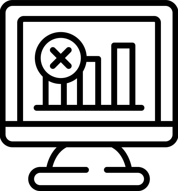 显示器图表轮廓页面图标图片下载