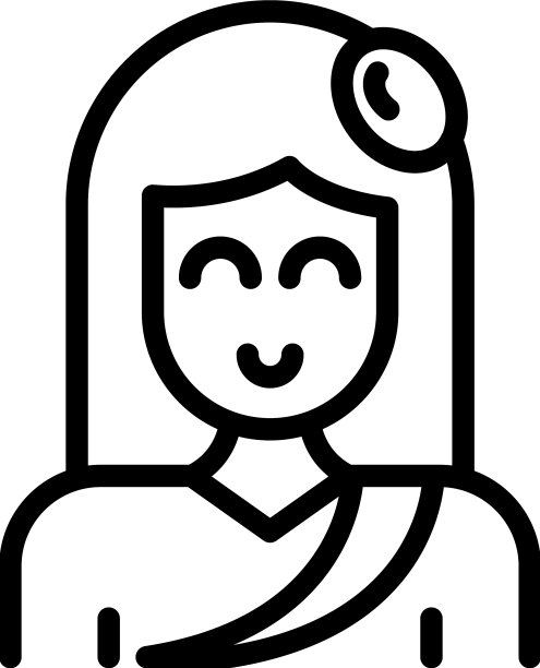 女子尼泊尔图标轮廓城市文化图片下载