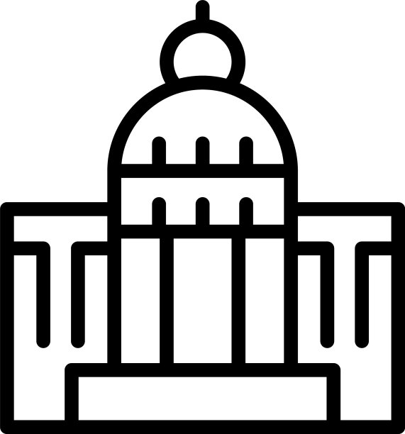 卡萨布兰卡神庙图标轮廓摩洛哥图片下载