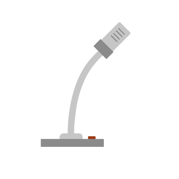 麦克风在站立扬声器讲话图片下载