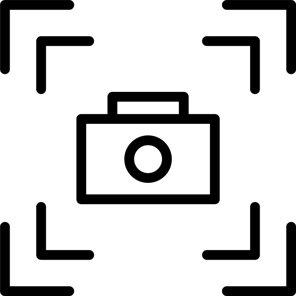 对焦相机图标轮廓屏幕图像图片下载