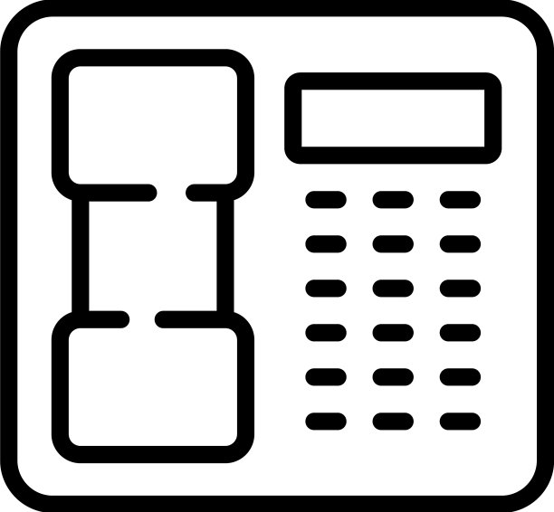 家庭电话图标轮廓早餐图片下载