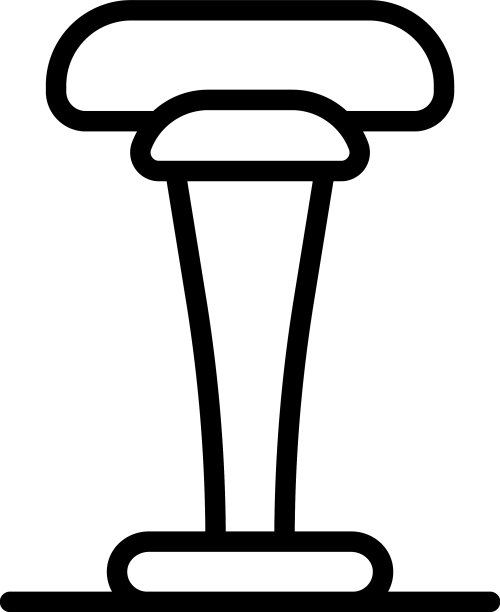 厨房吧台凳子图标轮廓现代图片下载