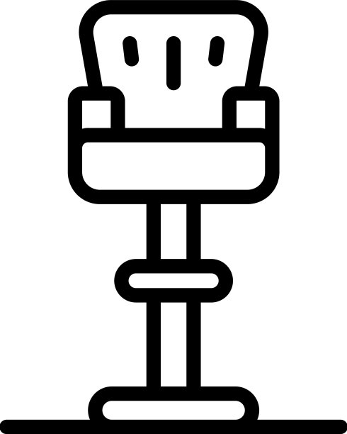 酒吧凳子图标轮廓现代椅子图片下载