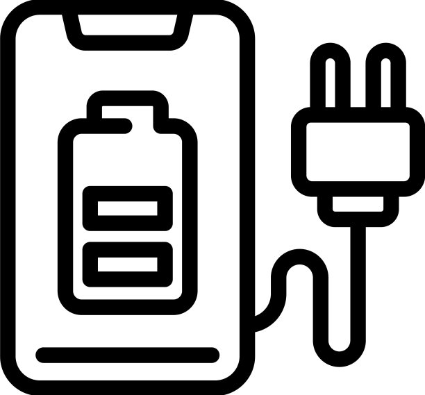 智能手机充电图标轮廓招待所图片下载