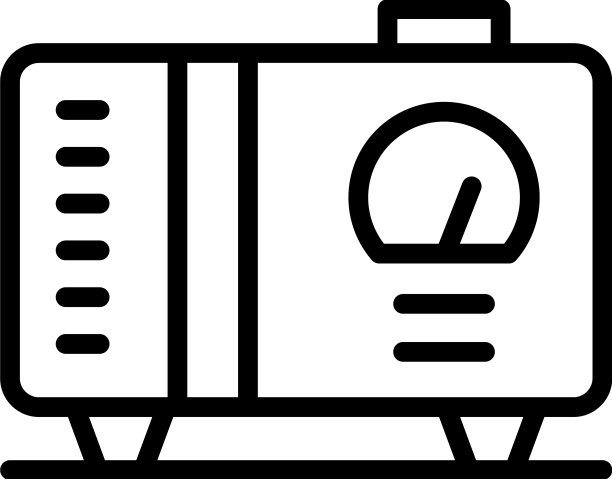 应急发电机图标轮廓电图片下载