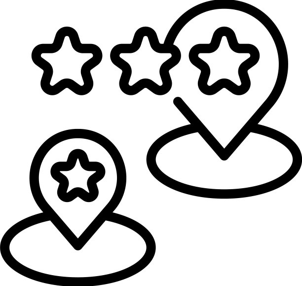 食品评论位置图标轮廓图片下载