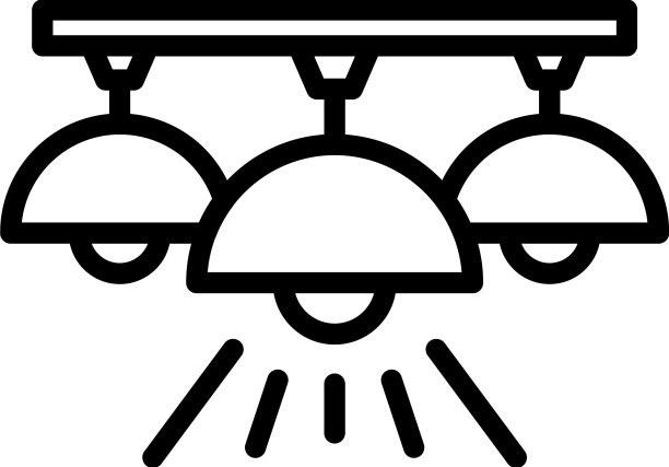 房间照明图标轮廓DIY维修图片下载