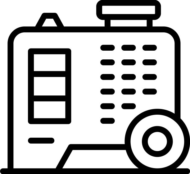 家用发电机图标轮廓工作工具图片下载