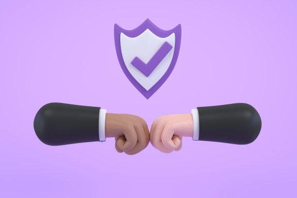 商人一拳卡通特写撞孤立。图片下载