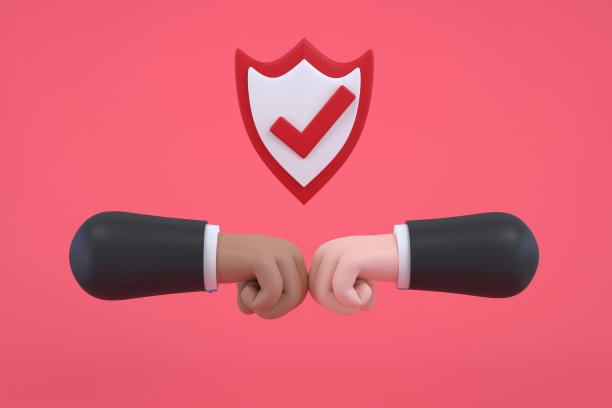 商人一拳卡通特写撞孤立。图片下载