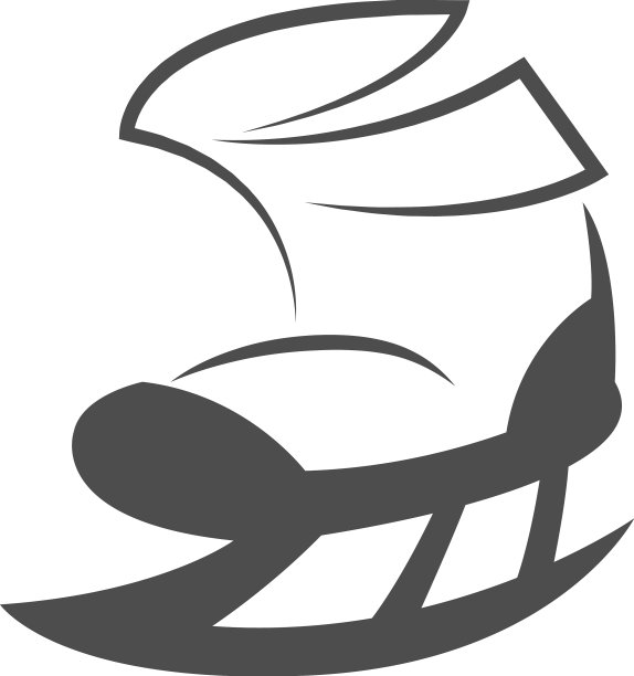 溜冰鞋图标标志模板图片下载