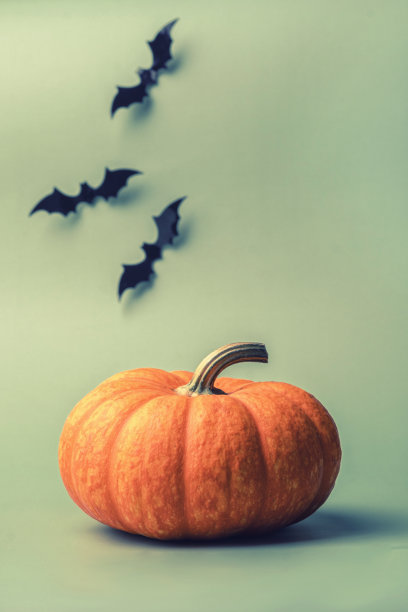 橙色万圣节南瓜，节日装饰图片下载