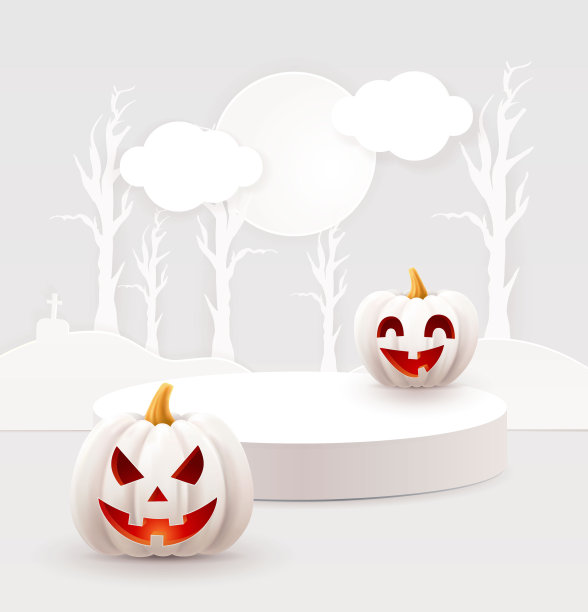万圣节背景，南瓜。用于聚会和销售的贺卡。秋天的节日。矢量插图EPS10。图片下载
