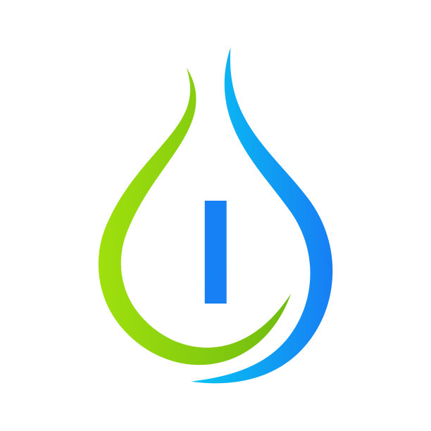 字母我滴水logo设计模板最小图片下载