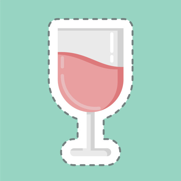 贴纸线切酒适合教育图片下载