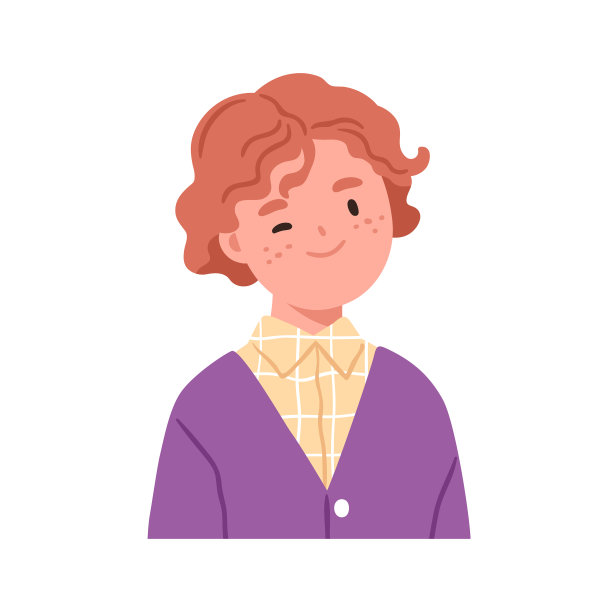 可爱快乐的男生头像微笑着图片下载