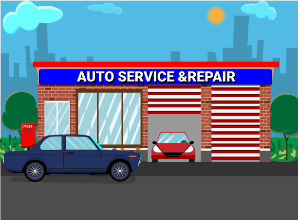 汽车维修中心或汽车修理厂图片下载