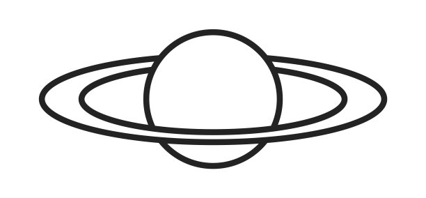 矢量行星标志卫星设计模板宇宙最佳概念网络图标应用科学。矢量插图孤立在白色背景上。图片下载