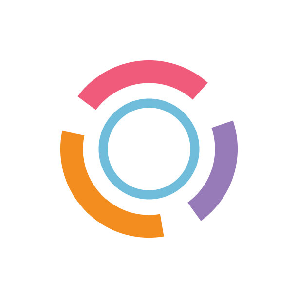 彩色圆形Logo图片下载