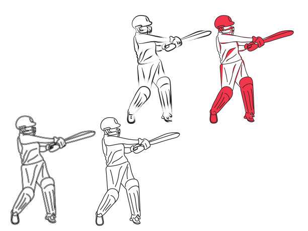 场上的击球手板球击球手图片下载