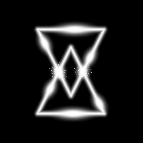 三角光效应激光沙手表图片下载