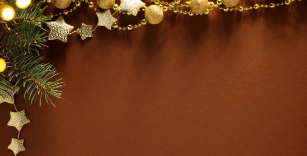 圣诞节的节日装饰平铺;圣诞贺卡背景图片下载