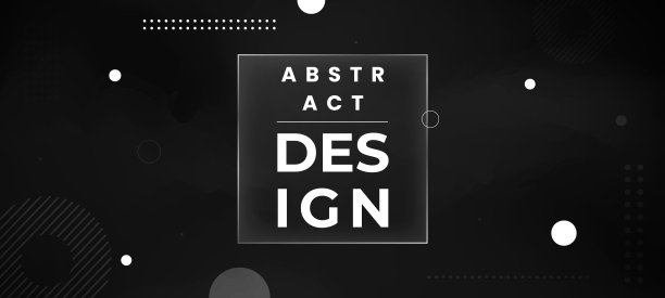 纹理背景在黑色色调与几何圆形形状元素设计。摘要现代绘画图片下载