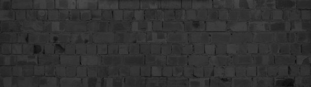 黑色无烟煤灰色暗色破损的质朴砖墙砌石砌筑纹理背景横幅全景图案图片下载