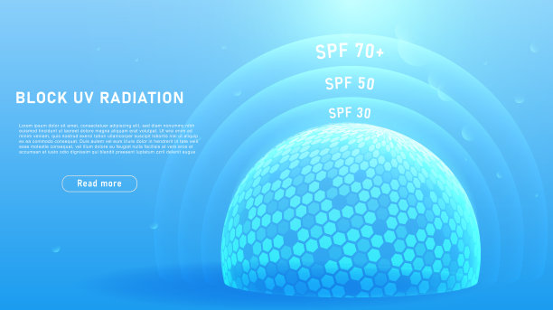 阻挡紫外线辐射的概念图片下载