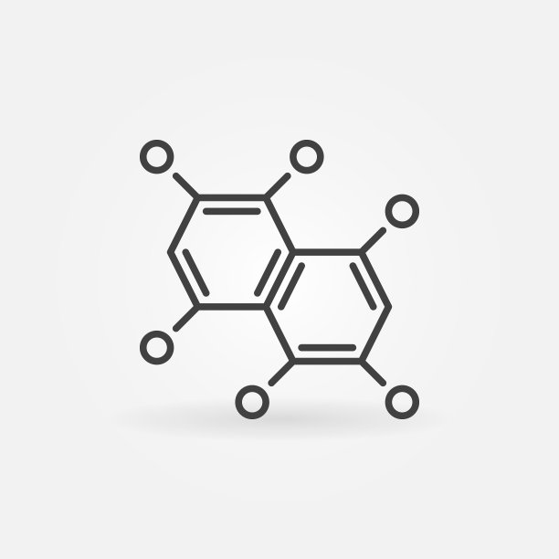 化学配方轮廓图标。向量的化学符号图片下载