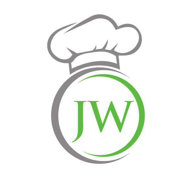 首字母jw餐厅标志模板图片下载